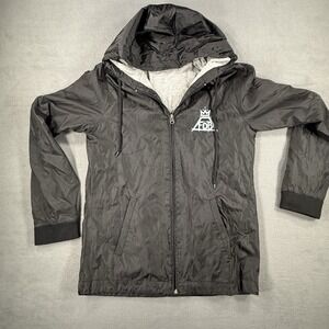 Fall Out Boy Rock & Roll Mania 2018 Tour Full Zip Hoodie Jacket Rain Medium